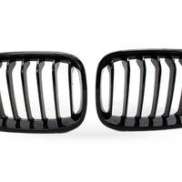 8-Column Gloss Black Front Grille Suitable for BMW 1 Series F20 F21 2011-2014 - XQ1