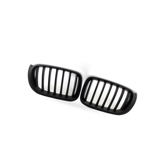 BMW F25 F26 14-16 Front Bumper Grille X3 X4 Single Line Grille [Matte Black Single Line]