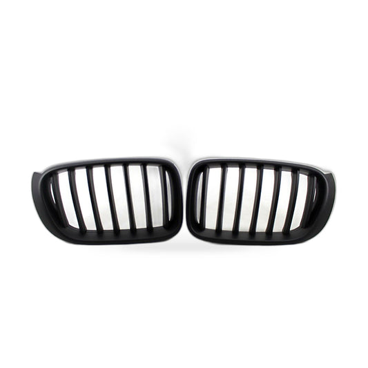 BMW F25 F26 14-16 Front Bumper Grille X3 X4 Single Line Grille [Matte Black Single Line] - ZT2