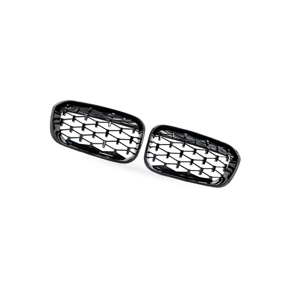 BMW 1 Series F20 F21 15-17 Meteor Gloss Black Plated Grille [Meteor Gloss Black] - BD1