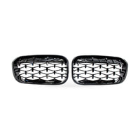 BMW 1 Series F20 F21 15-17 Meteor Gloss Black Plated Grille [Meteor Gloss Black] - ZT2