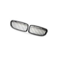 BMW 3 Series E90 E91 09-12 Carbon Texture Gloss Black Front Bumper Grille - BD1
