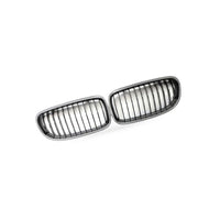 BMW 3 Series E90 E91 09-12 Carbon Texture Gloss Black Front Bumper Grille - BD2