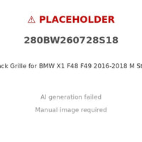 Gloss Black Grille for BMW X1 F48 F49 2016-2018 M Style Tri-Color 51117383363 - XQ1