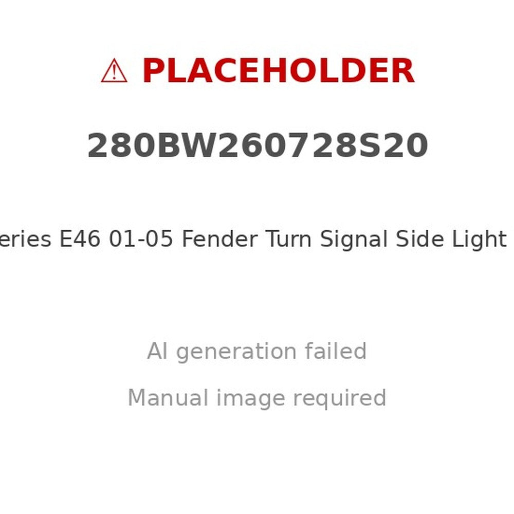 BMW 3 Series E46 01-05 Fender Turn Signal Side Light White [Left] - XQ1