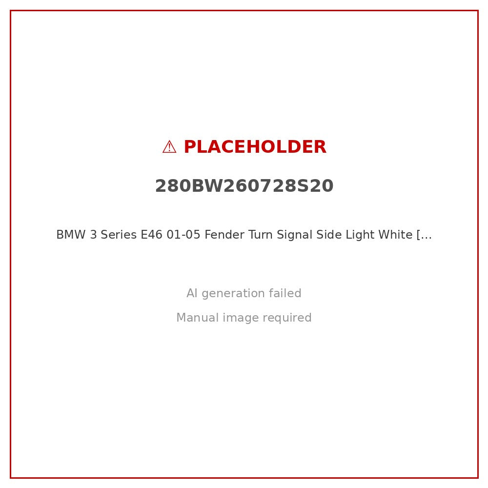 BMW 3 Series E46 01-05 Fender Turn Signal Side Light White [Left] - ZT2