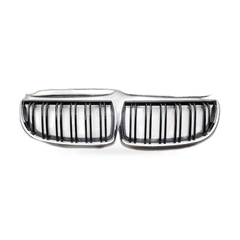 compare product BMW 3 Series E90 E91 06-08 Modified Chrome Double Line Grille Double Bar Grille