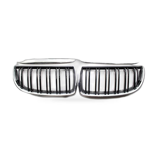 BMW 3 Series E90 E91 06-08 Modified Chrome Double Line Grille Double Bar Grille - ZT2