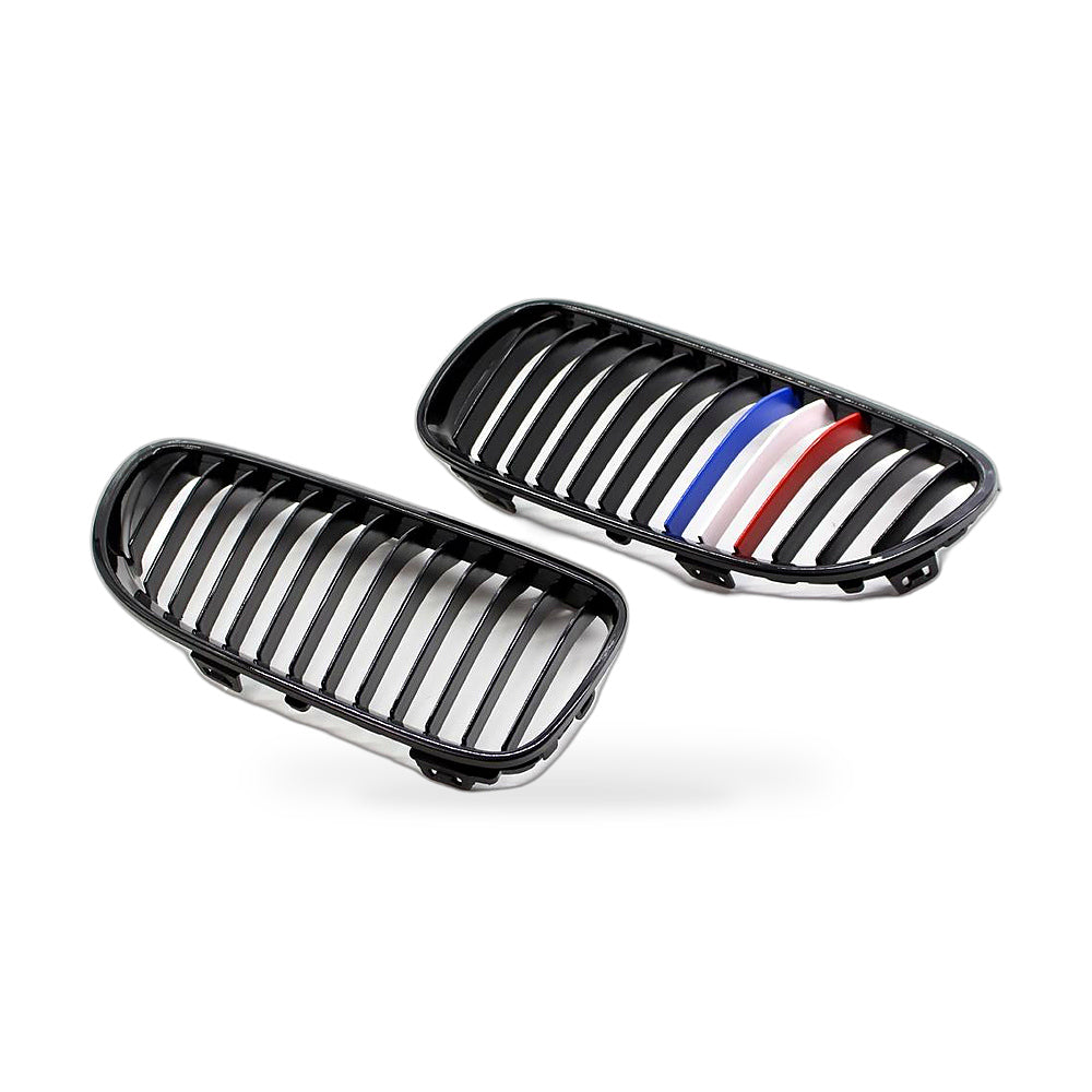 BMW 3 Series Coupe E92 E93 10-14 Gloss Black M-Style Grille Front Face - ZT2