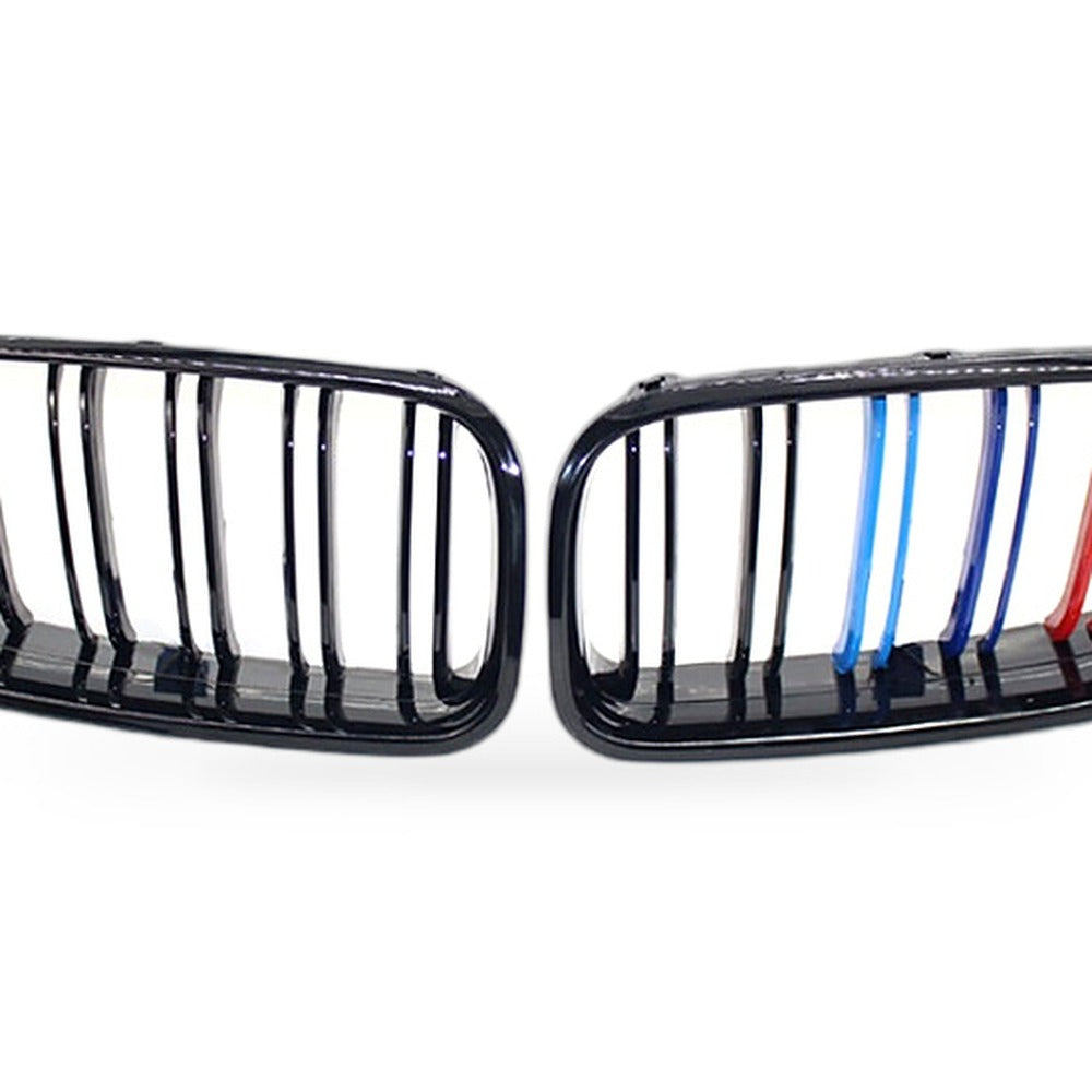 Gloss Black Double Line Grille Suitable for BMW 6 Series F06 F12 F13 2012-2016 M - XQ1