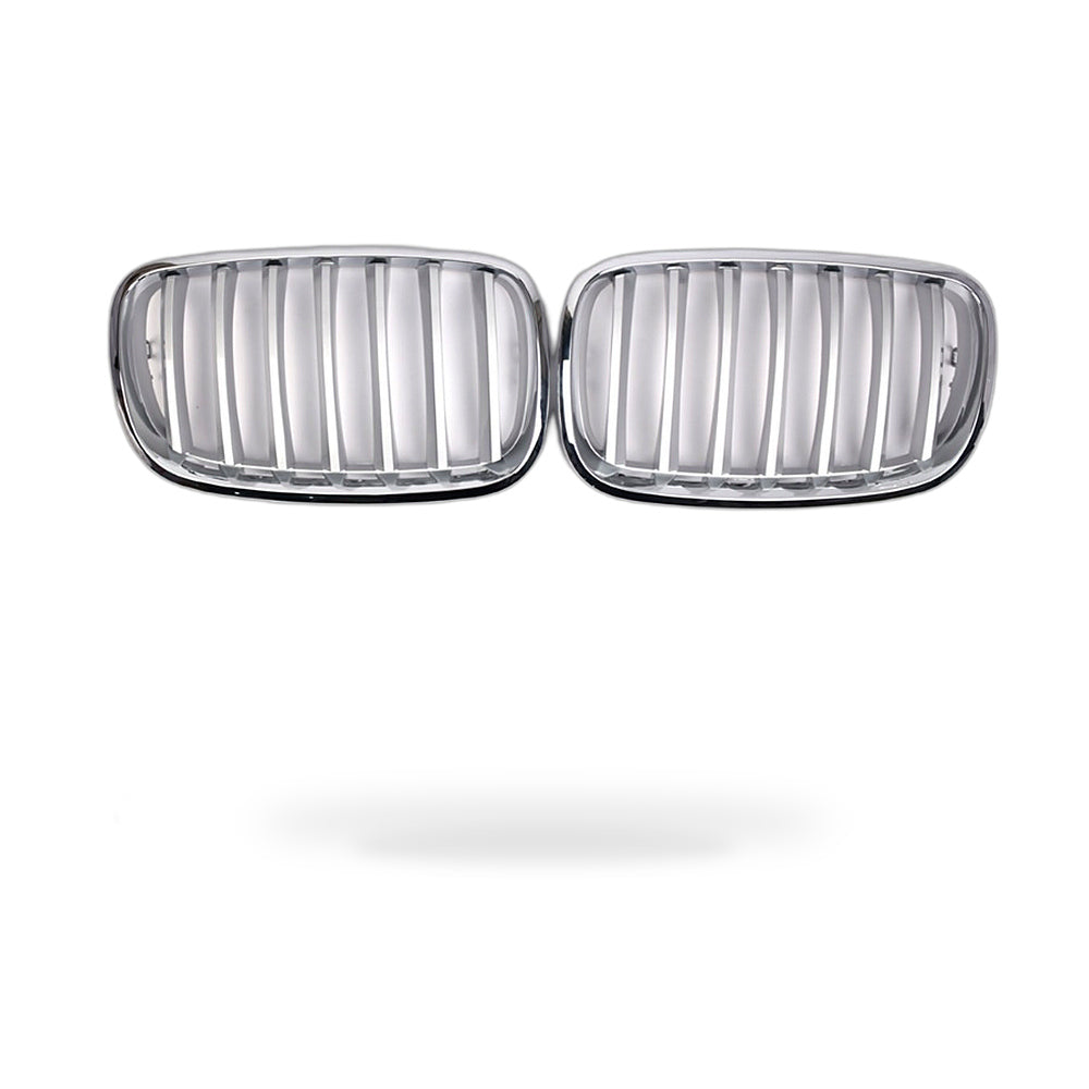 BMW X5 E70 07-13 Modified Front Bumper Grille Intake Grille Mesh Chrome Style - ZT2
