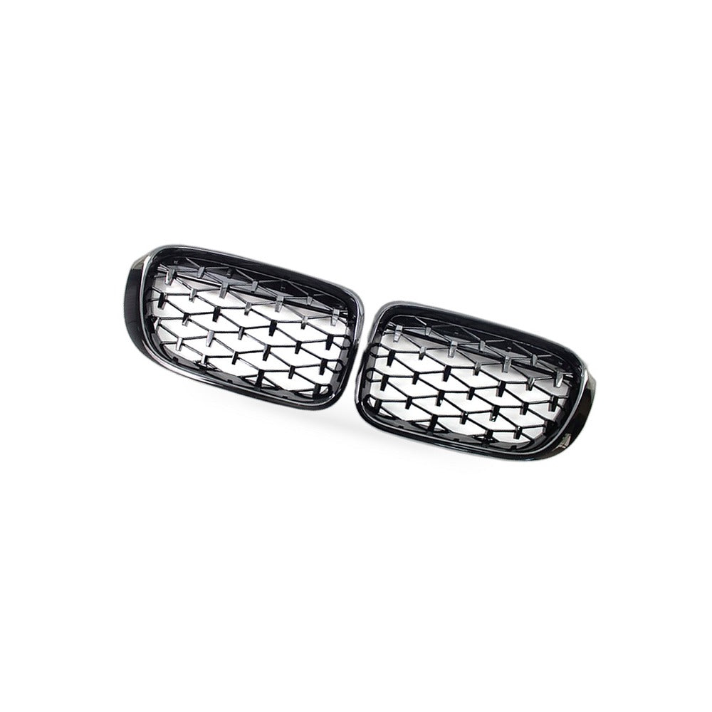 BMW X3 X4 F25 F26 14-16 Meteor Diamond Grille Mesh [Meteor Gloss Black] - BD1
