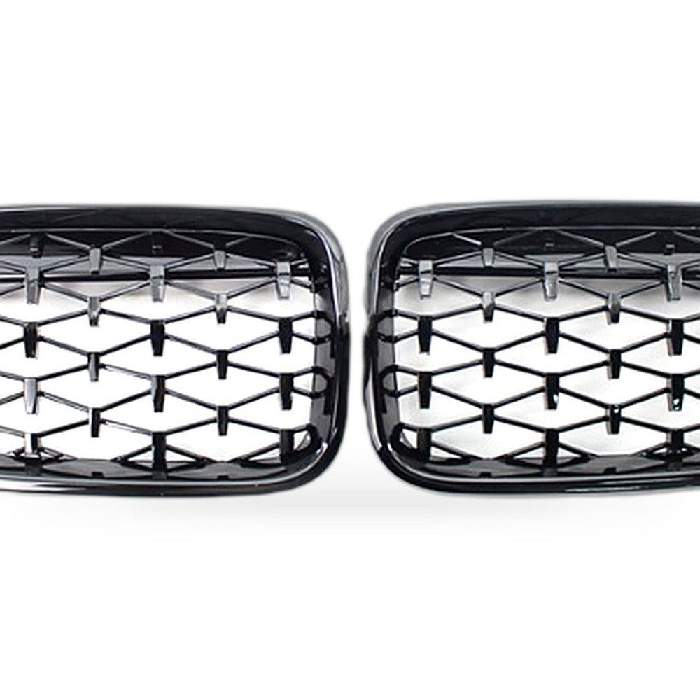 BMW X3 X4 F25 F26 14-16 Meteor Diamond Grille Mesh [Meteor Gloss Black] - XQ1
