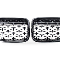 BMW X3 X4 F25 F26 14-16 Meteor Diamond Grille Mesh [Meteor Gloss Black] - XQ1