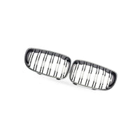 1 Series BMW E81 E87 08-11 Carbon Fiber Dual Line Front Grille Mesh - BD1