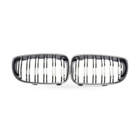 1 Series BMW E81 E87 08-11 Carbon Fiber Dual Line Front Grille Mesh - ZT2