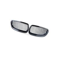 BMW 3 Series E92 M3 06-09 Carbon Fiber Single Line Double Bar Grille Front Face - BD1