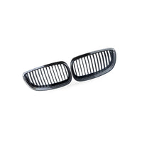 BMW 3 Series E92 M3 06-09 Carbon Fiber Single Line Double Bar Grille Front Face - BD2