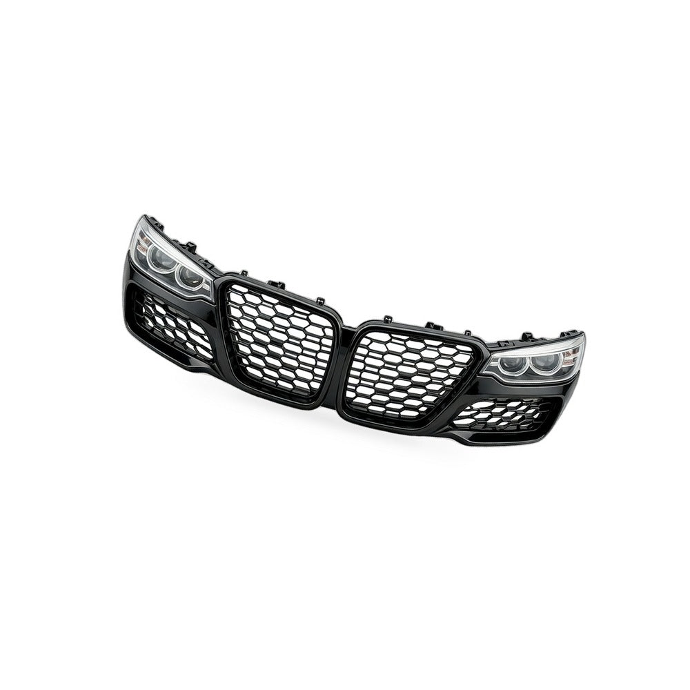 Dual Line M Style Gloss Black Grille Suitable for BMW 1 Series F20 F21 2015-2017 - BD3