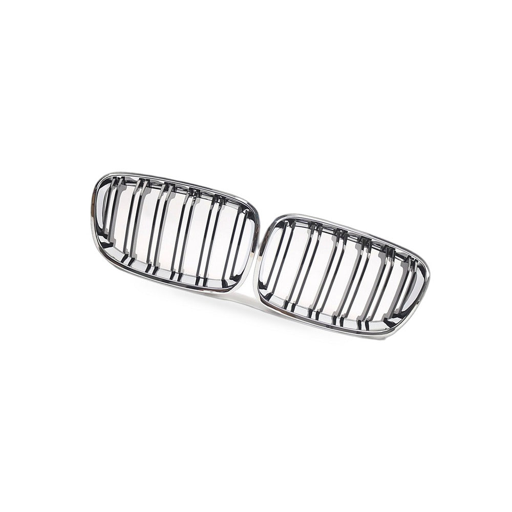 BMW 1 Series F20 Chrome Double Line Gloss Black Grille Suitable for 11-14 - BD1