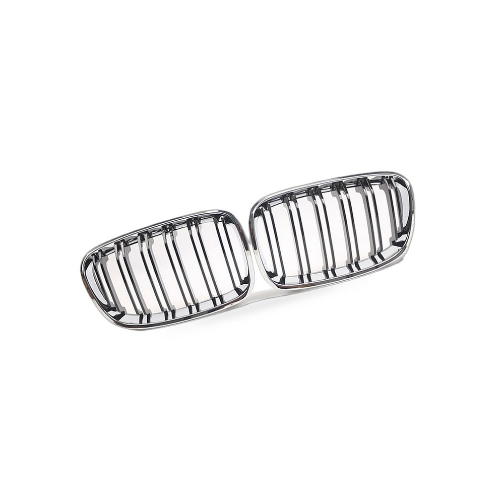 BMW 1 Series F20 Chrome Double Line Gloss Black Grille Suitable for 11-14 - BD2