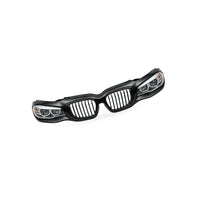 BMW 1 Series F20 Chrome Double Line Gloss Black Grille Suitable for 11-14 - BD4