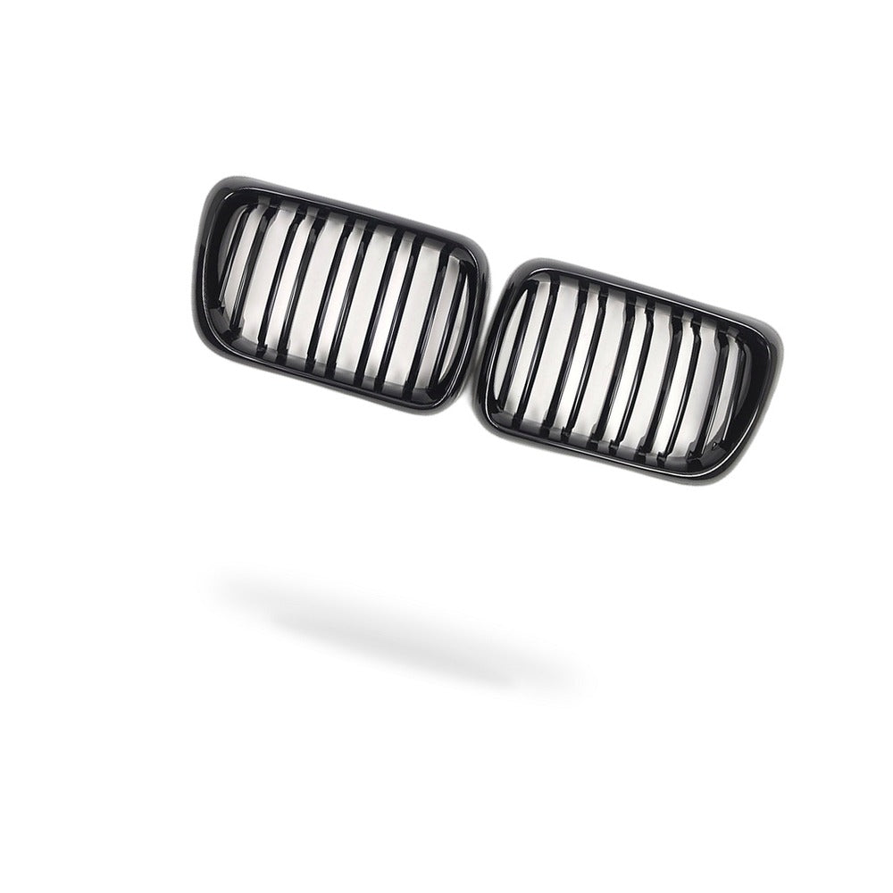 Dual Line Gloss Black Front Bumper Intake Grille Suitable for BMW 3 Series E36 - BD1