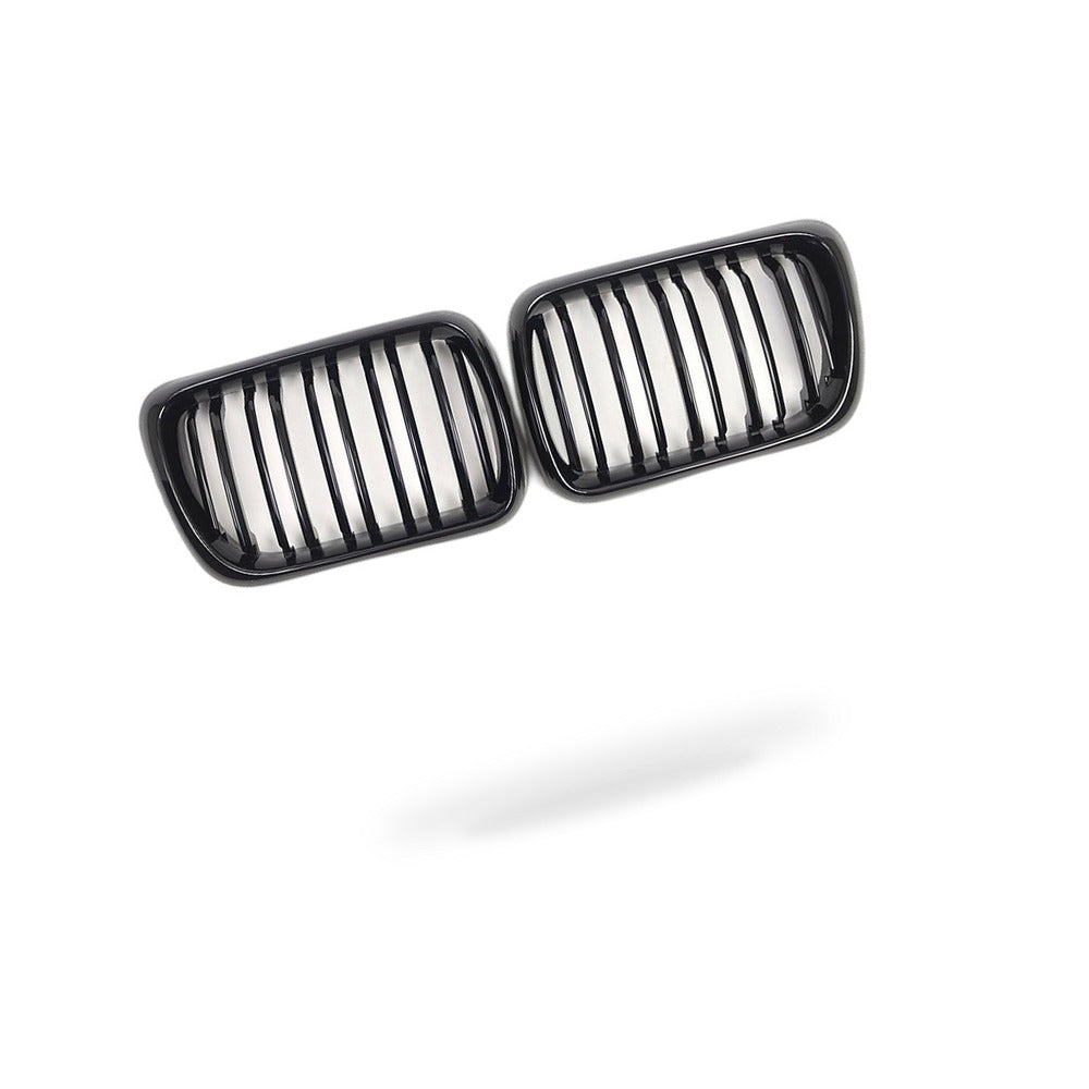Dual Line Gloss Black Front Bumper Intake Grille Suitable for BMW 3 Series E36 - BD2