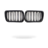 Dual Line Gloss Black Front Bumper Intake Grille Suitable for BMW 3 Series E36 - ZT2