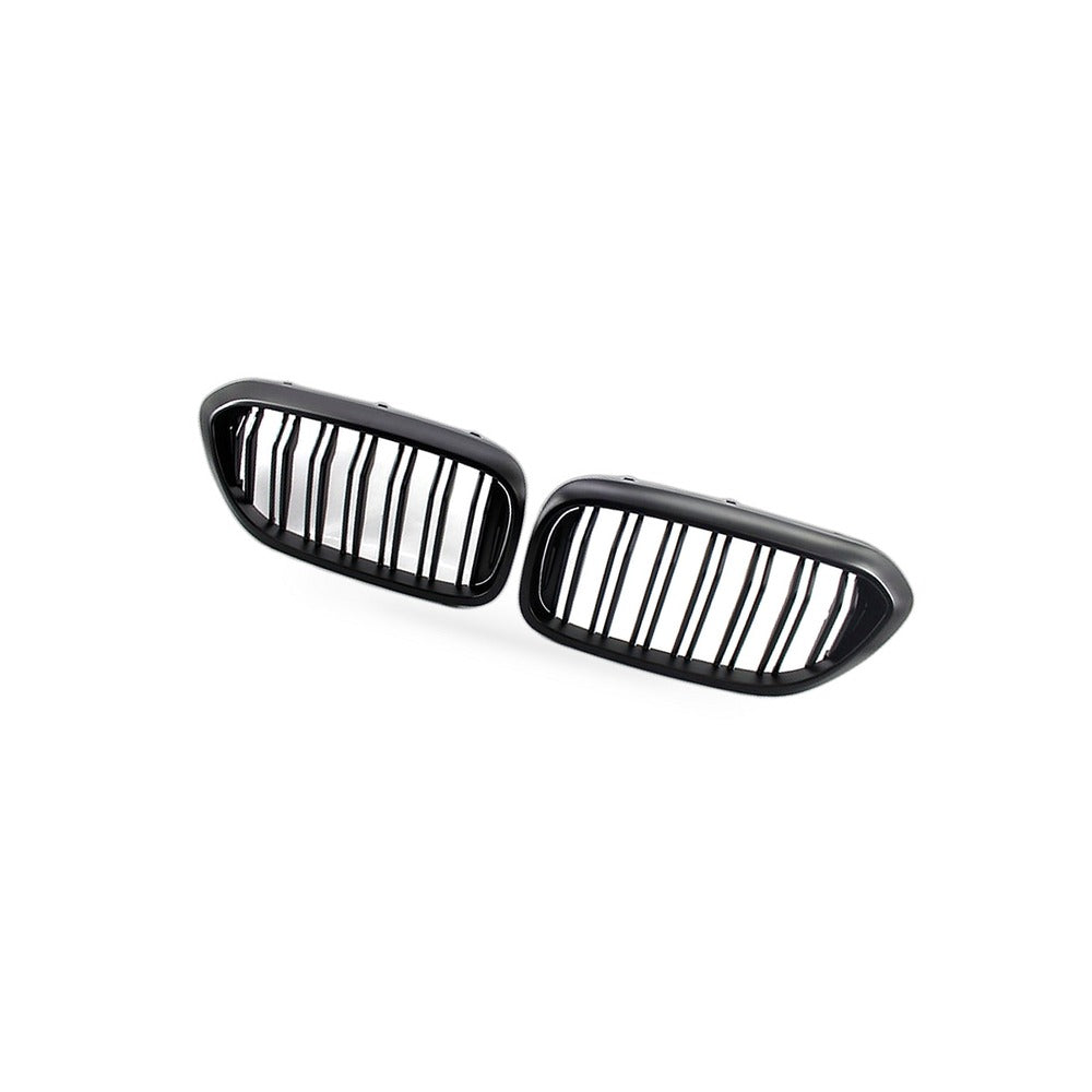 Front Bumper Grille Suitable for BMW 5 Series G30 G38 2017-2019 Matte Black Dual - BD1