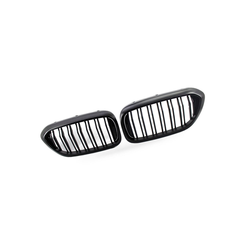 Front Bumper Grille Suitable for BMW 5 Series G30 G38 2017-2019 Matte Black Dual - BD2