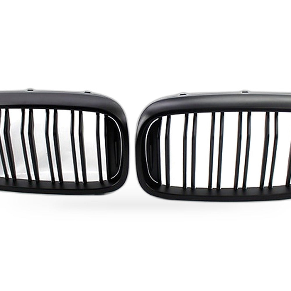 Front Bumper Grille Suitable for BMW 5 Series G30 G38 2017-2019 Matte Black Dual - XQ1