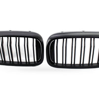 Front Bumper Grille Suitable for BMW 5 Series G30 G38 2017-2019 Matte Black Dual - XQ1