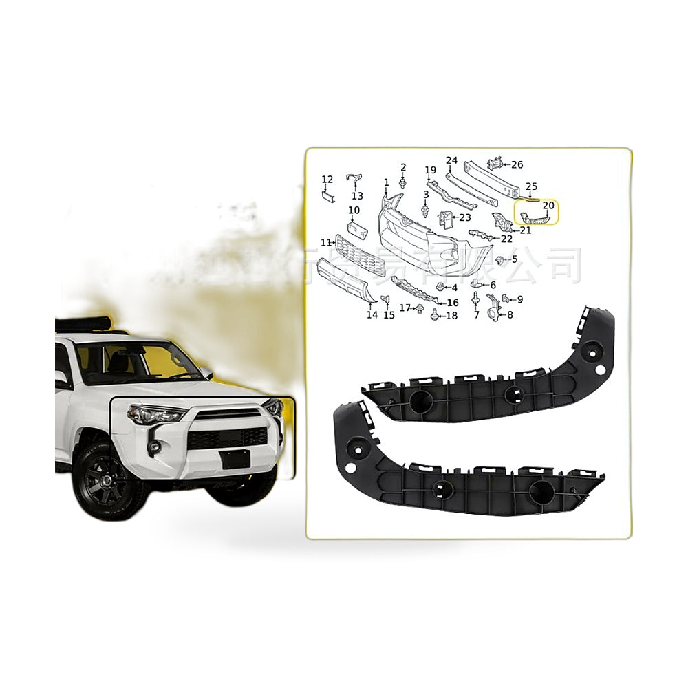 Front Bumper Bracket Suitable for Toyota 4Runner 4.0L 14-21 52115-35153 - ZT3