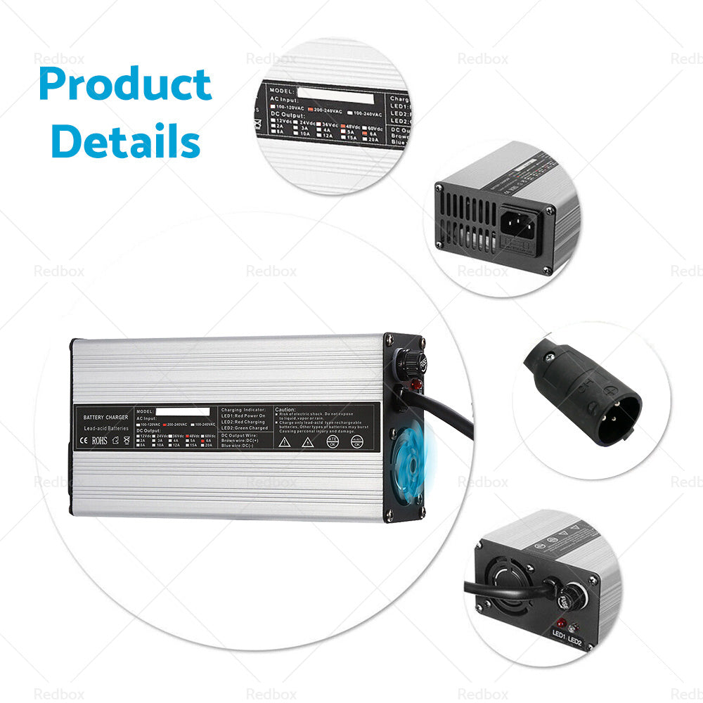 {{ 48V or 6A Snap Head 3Pin Plug Golf Cart Battery Charger Suitable For EZ-GO TXT Club }} - Buy Car Parts Online at {{ Kaka Auto Parts }}.