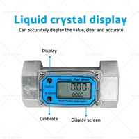 {{ 1 or 1. 5 or 2 inch Turbine Digital Diesel Water Fuel Flow Meter Oval Gear Flow Gauge }} - Buy Car Parts Online at {{ Kaka Auto Parts }}.