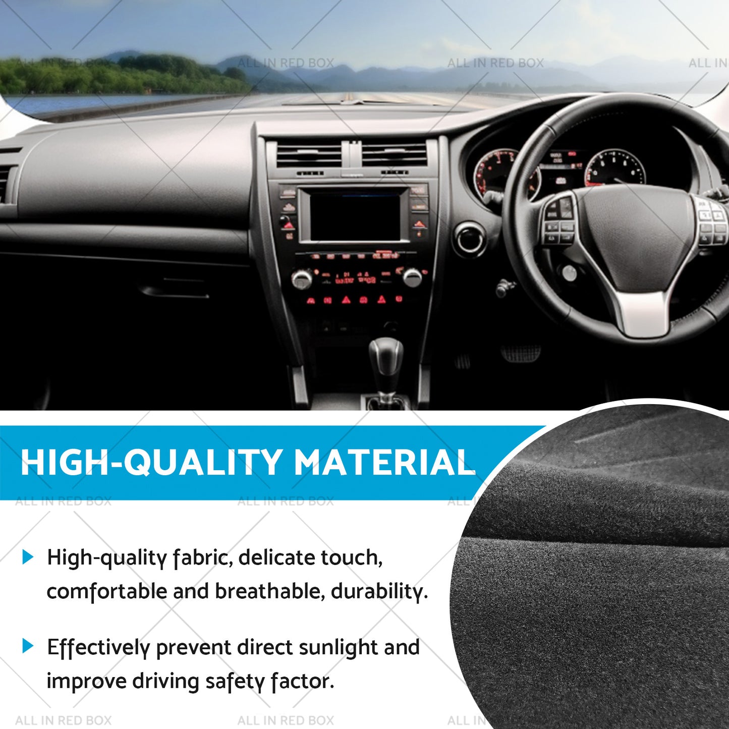 {{ Dash Mat Dashboard Sun Cover SuitableFor Toyota Corolla ZZE122 Fielder 2007-2012 }} - Buy Car Parts Online at {{ Kaka Auto Parts }}.