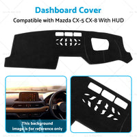 {{ Dash Mat Dashmat Dashboard Cover Suitable For Mazda CX-5 CX-8 With HUD 2017-2022 }} - Buy Car Parts Online at {{ Kaka Auto Parts }}.