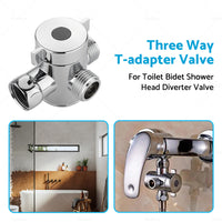 {{ 1 2 in Three Way T-adapter Valve For Toilet Bidet Shower Head Diverter Valve }} - Buy Car Parts Online at {{ Kaka Auto Parts }}.