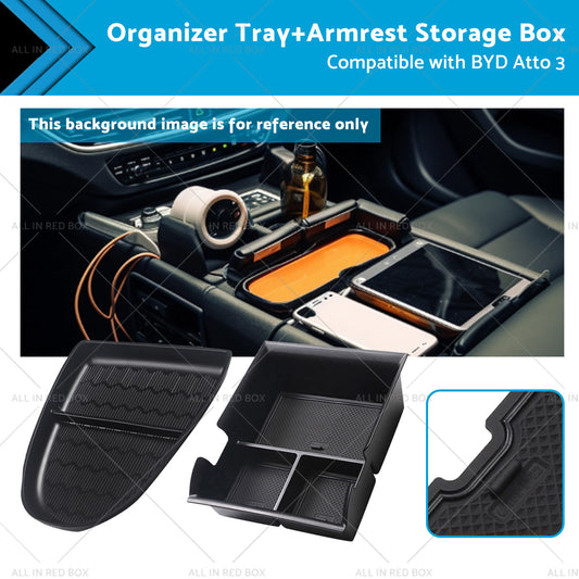 {{ Armrest Storage Box?  Organizer Tray Suitable For BYD Atto 3 22-23 }} - Buy Car Parts Online at {{ Kaka Auto Parts }}.