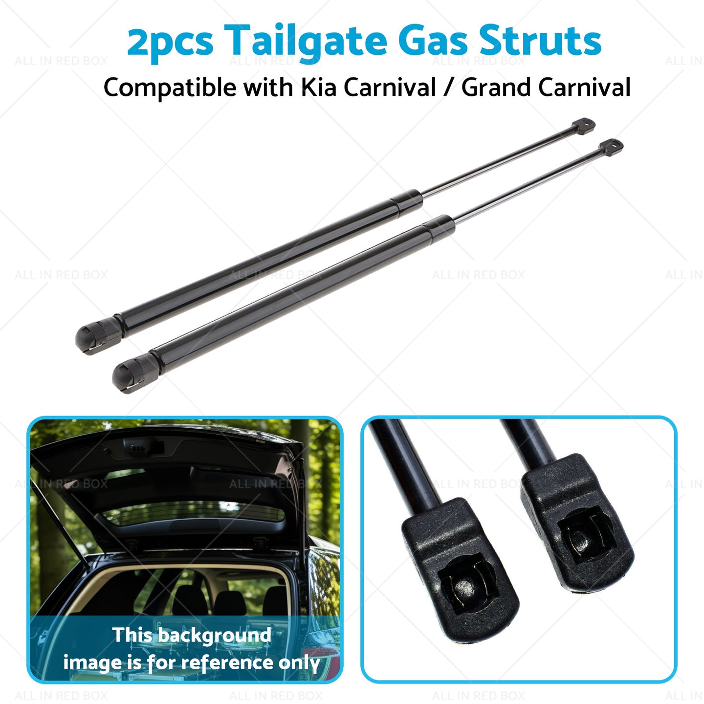 {{ 2PC Tailgate Gas Struts Suitable For Kia Carnival  and  Grand Carnival 06-14 6118 }} - Buy Car Parts Online at {{ Kaka Auto Parts }}.