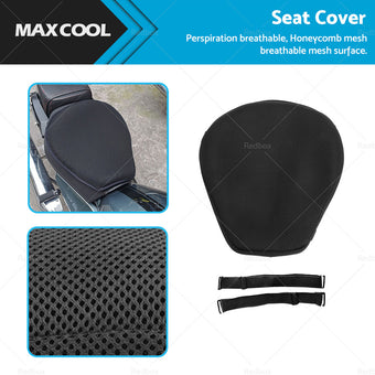 compare product Universal Motorcycle Mesh Seat Cover Black Cloth Protector Suitable for Models