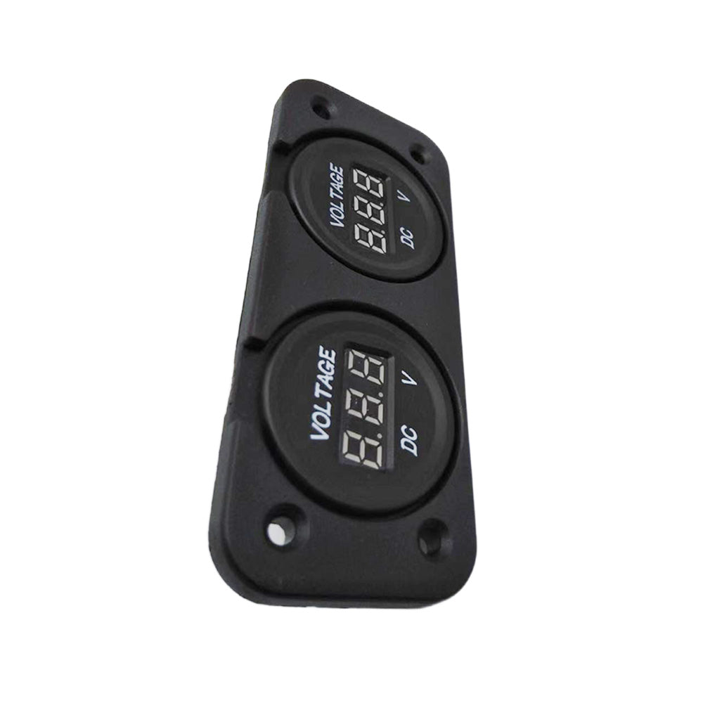 Digital LED Volt Meter Dual Battery Monitor Suitable For Boat Marine DC 12V-24V