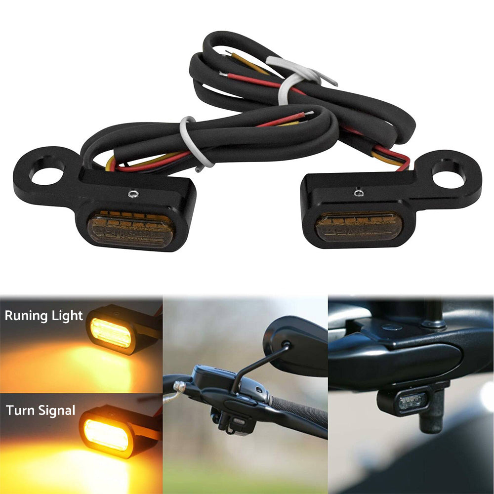 LED Mini Turn Signal Light Suitable For Harley-Davidson Dyna 2000-2017 Indicator Blinker Lamp Smoke