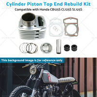 {{ CL125S SL125S Cylinder Piston Top End Rebuild Kit Suitablefor Honda CB125S 71-85 }} - Buy Car Parts Online at {{ Kaka Auto Parts }}.