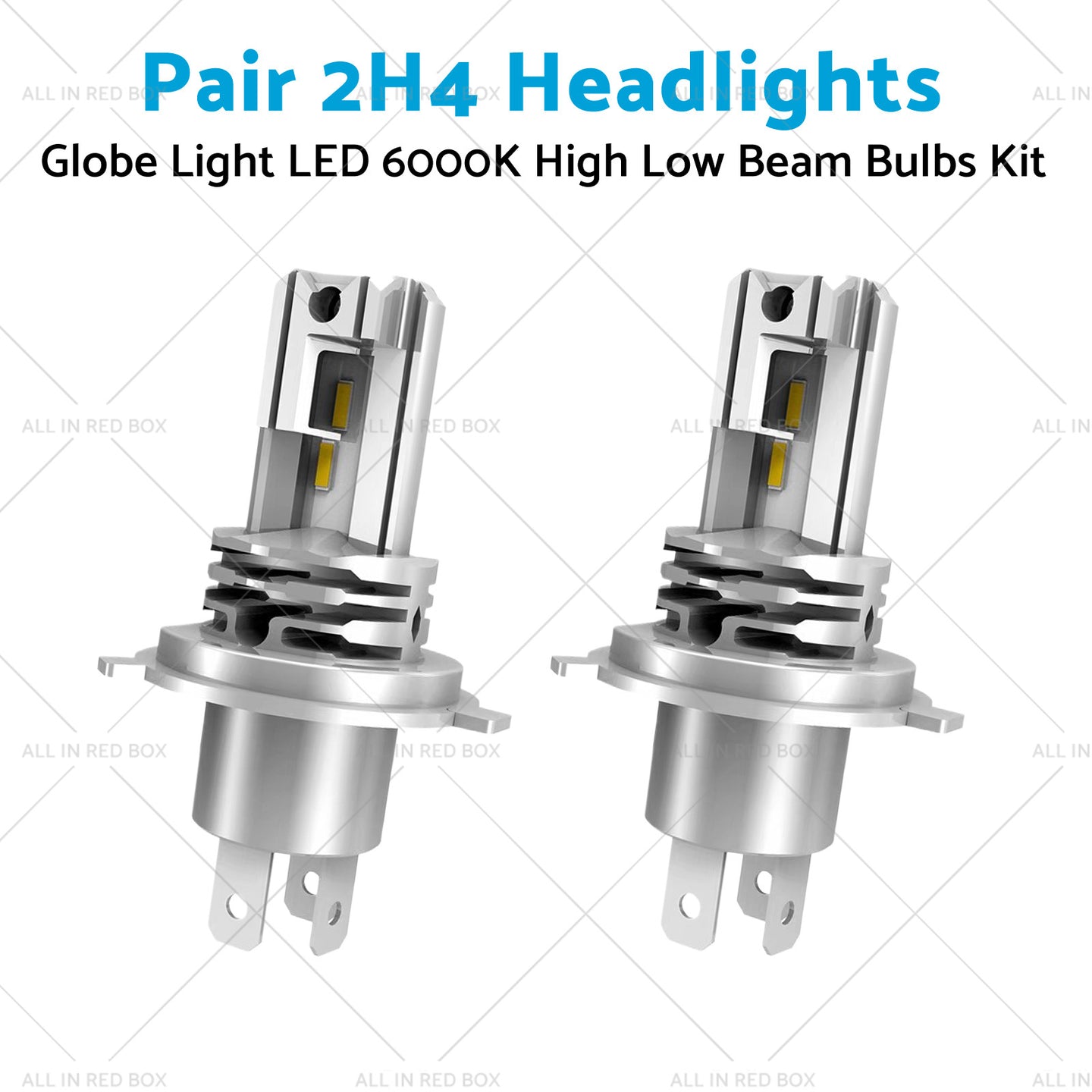 {{ 2x H4 Headlights Replacement Globe Light LED 6000K High Low Beam Bulbs Kit }} - Buy Car Parts Online at {{ Kaka Auto Parts }}.