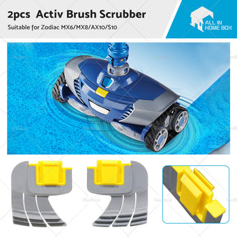 compare product 2PCS Activ Brush Scrubber for Zodiac MX6 MX8 AX10 AstralPool S10 Pool Cleaners