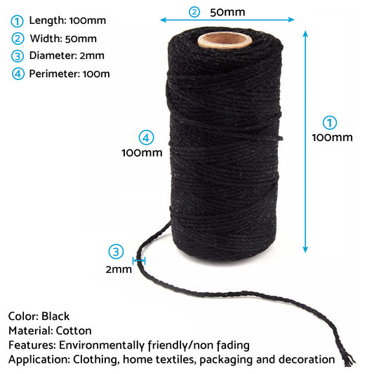 Cotton Twine Natural Jute Twine Packing Twines Bakers Twine Gift Wrapping Crafts