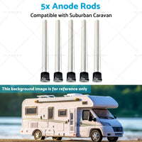 {{ 5x Anode Rods Suitable for Suburban Caravan Anodes SW6DEA Hot Water Service }} - Buy Car Parts Online at {{ Kaka Auto Parts }}.