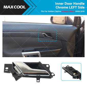 compare product Left Inner Door Handle Chrome Fit For Holden Captiva 5 Seater 2006 - 2018